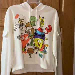 Spongebob cropped hoodie